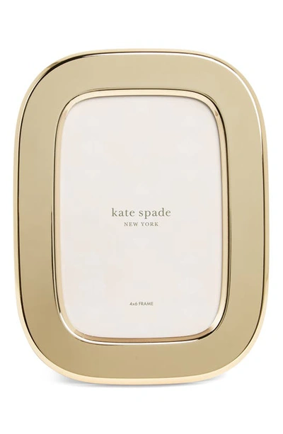 Shop Kate Spade South Street Oval Picture Frame In Gold