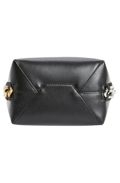 Shop Stella Mccartney Frayme Faux Leather Bucket Bag In 1000 Black