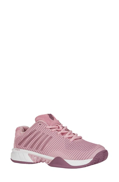 Shop K-swiss Hypercourt Express 2 Tennis Shoe In Cmpk/ Grpntr/ Orchz