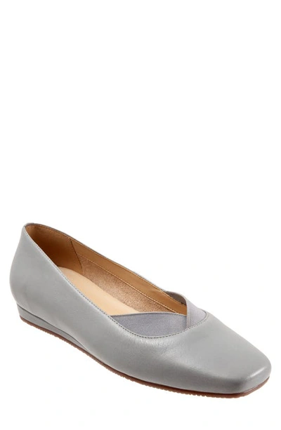 Shop Softwalk Vianna Flat In Misty Blue