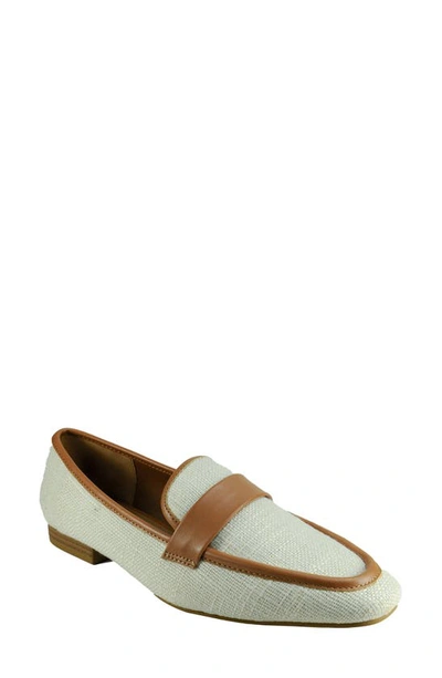 Shop Band Of The Free Zoya Linen Loafer In Natural