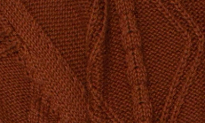 Shop Liverpool Los Angeles Fisherman Cardigan In Caramel