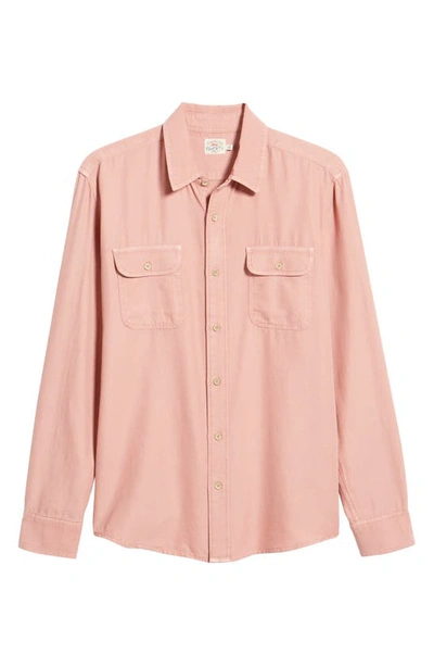 Shop Faherty Island Life Button-up Shirt In Beach Rose