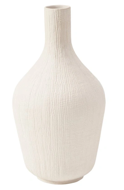 Renwil Ren-wil Akasia Vase In Matte Ivory Finish