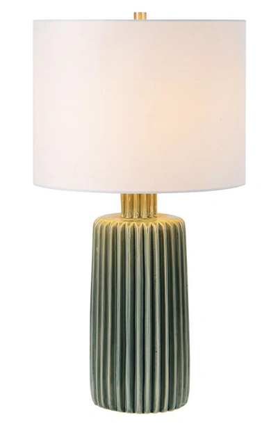Shop Renwil Roza Table Lamp In Olive Off-white