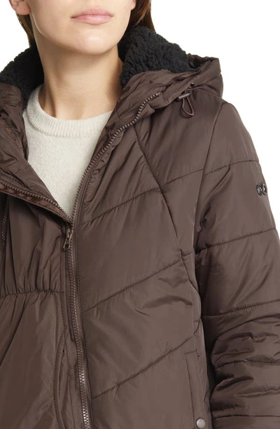Modern Eternity 3-in-1 Maternity Puffer Jacket In Dark Chocolate