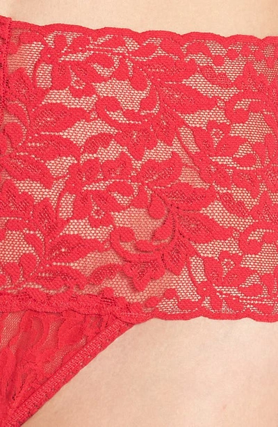 Shop Hanky Panky Retro High Waist Thong In Red