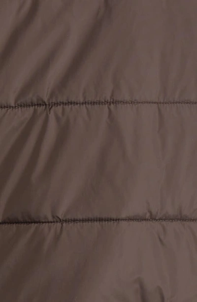 Modern Eternity 3-in-1 Long Quilted Waterproof Maternity Puffer Coat In Dark Chocolate