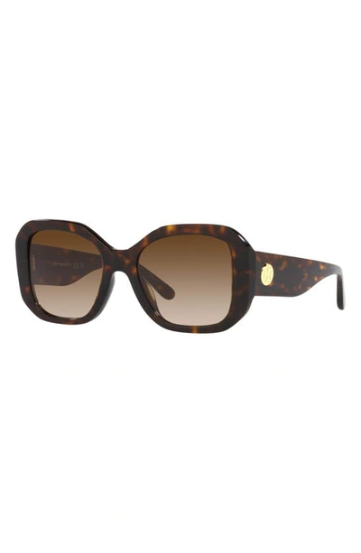 Tory Burch 52mm Gradient Butterfly Sunglasses In Dk Tort