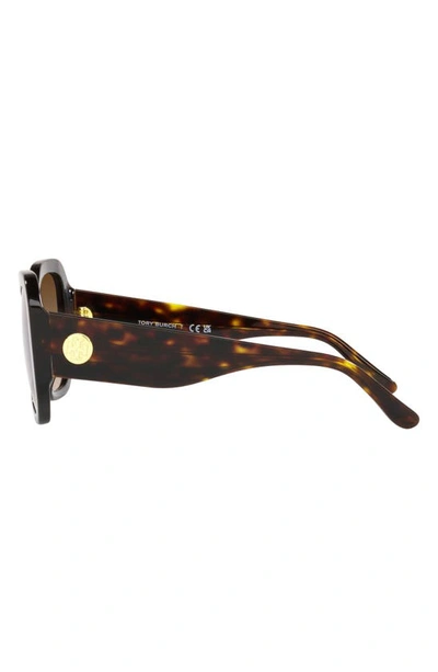 Tory Burch 52mm Gradient Butterfly Sunglasses In Dk Tort