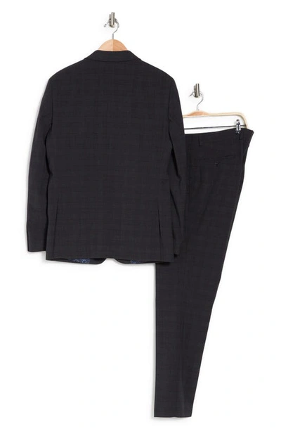 Shop Savile Row Co Charcoal Grey Plaid Notched Lapel Suit
