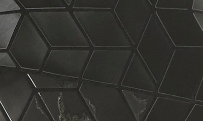 Shop Patrizia Luca Diagonal Two-tone Geometric Tote Bag In M.black/ S.black