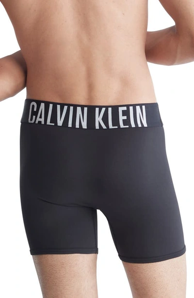 Shop Calvin Klein 3-pack Boxer Briefs In 6iv Black