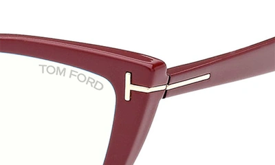 Tom Ford 56mm Blue Light Blocking Glasses In Pink / Other