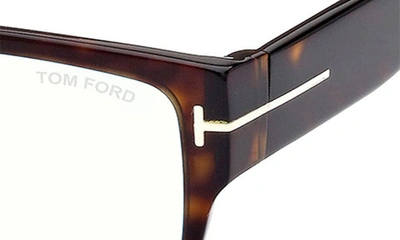 Shop Tom Ford 54mm Blue Light Blocking Glasses In Dark Havana