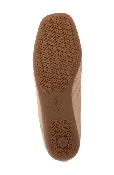 Trotters Sasha Square Toe Flat In Beige