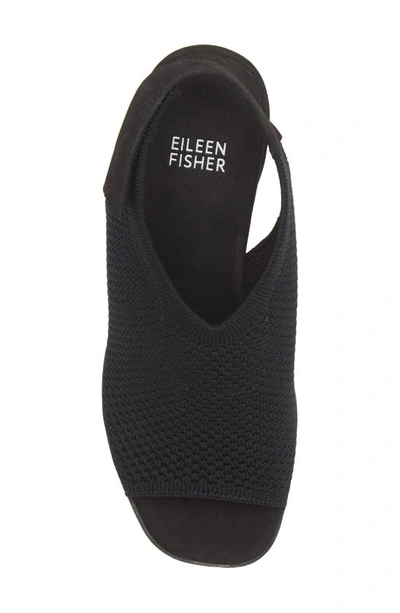 Shop Eileen Fisher Cue Knit Sandal In Black