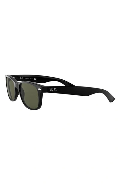 Ray Ban Ray-ban Womens Black Rb2132 New Wayfarer Classic Square-frame Nylon Sunglasses In Polarized Black