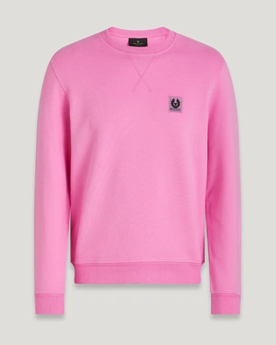 Shop Belstaff Sweatshirt In Quartz Pink