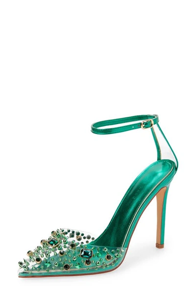 Shop Azalea Wang Popstar Sandal In Emerald