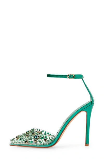 Shop Azalea Wang Popstar Sandal In Emerald