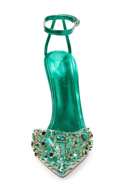 Shop Azalea Wang Popstar Sandal In Emerald