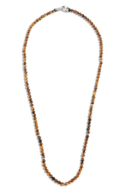 Shop Jonas Studio Tiger's Eye Necklace In Tiger Eye