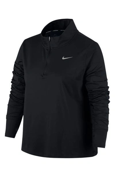 Nike Element Half-zip Running Top In Black