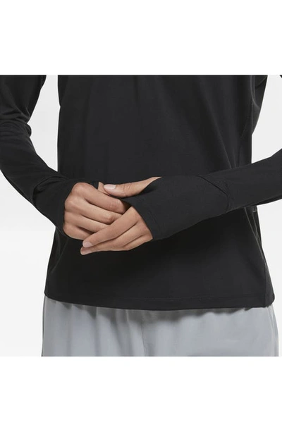 Nike Element Half-zip Running Top In Black
