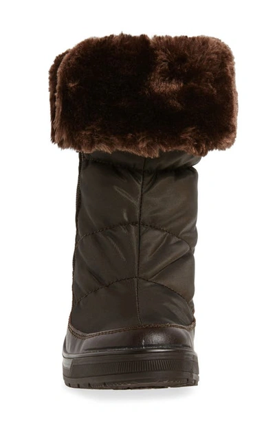Shop Pajar Ventura Weatherproof Faux Fur Lined Boot In Brown