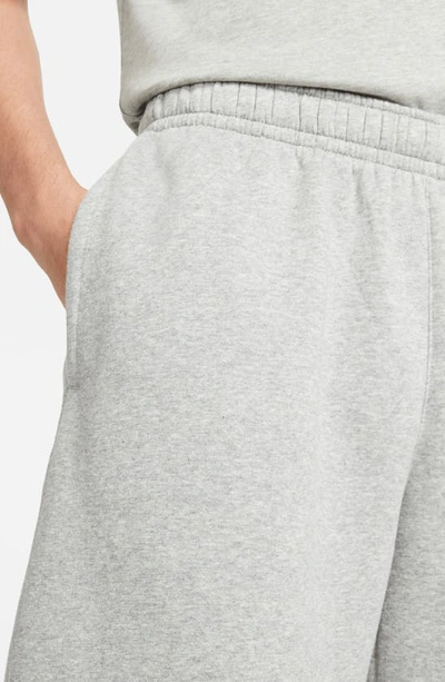 Shop Nike Nsw Club Cargo Shorts In Dark Grey Heather/ White