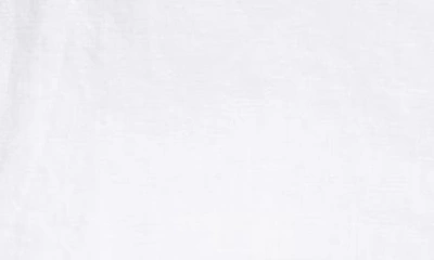 Vitamin A Tallows Stripe Linen Cover-up Shorts In Ecolinen White