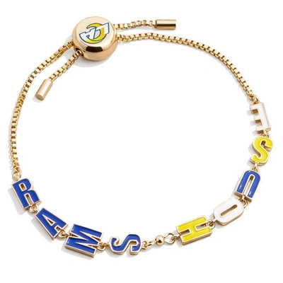 Shop Baublebar Gold Los Angeles Rams Slogan Pull-tie Bracelet