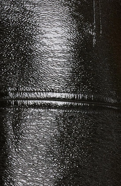 Shop Courrèges Diamond Cutout Vinyl Miniskirt In Black