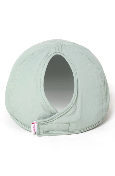 Shop David & Young Active Ponyflo Solid Cap In Mint