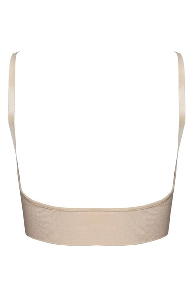 Magic Bodyfashion Low Back Bralette In Latte
