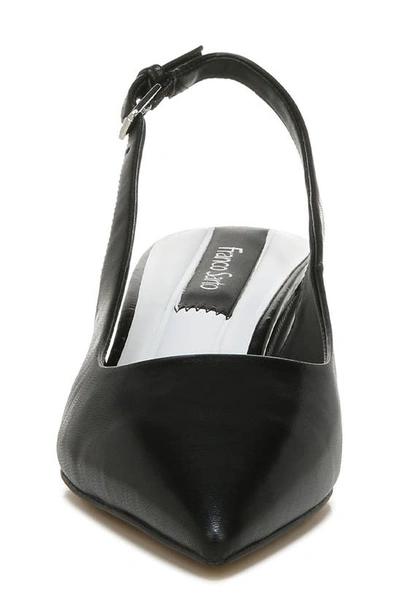 Franco Sarto Racer Slingback Pointed Toe Pump In Black