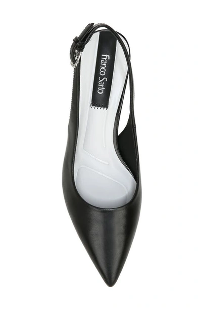 Franco Sarto Racer Slingback Pointed Toe Pump In Black