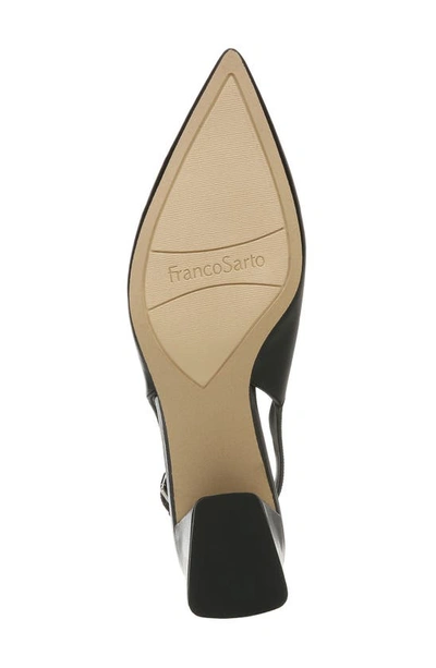 Franco Sarto Racer Slingback Pointed Toe Pump In Black