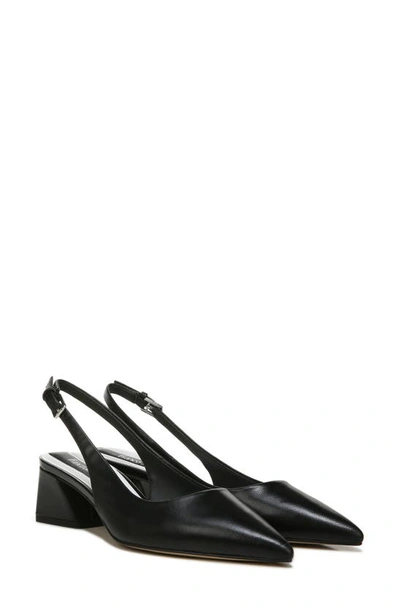 Franco Sarto Racer Slingback Pointed Toe Pump In Black