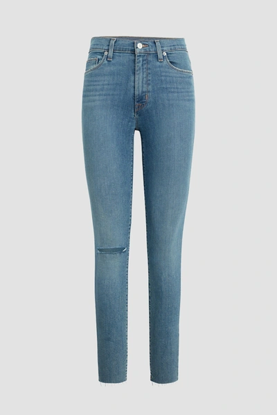 Shop Hudson Blair High-rise Super Skinny Crop Jean In Blue