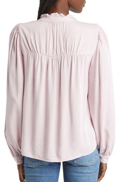 Shop Rails Camille Denim Button-up Blouse In Dusty Rose