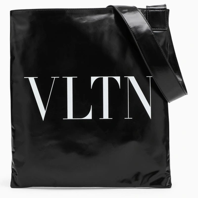 Shop Valentino Vltn Soft Black Tote Bag