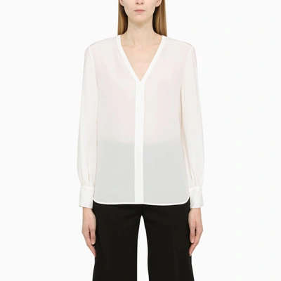 Shop Max Mara Studio | White Silk Shirt