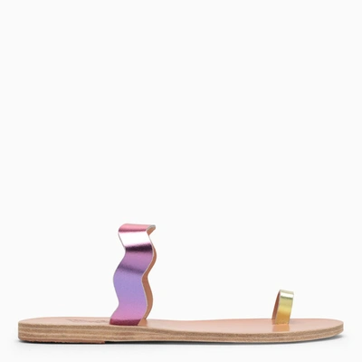 Shop Ancient Greek Sandals | Multicoloured Leather Sandal In Multicolor
