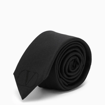 Shop Valentino Garavani | Silk Black Tie
