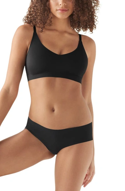 True & Co. True Body Triangle Convertible Strap Bralette In Black