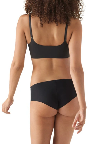 True & Co. True Body Triangle Convertible Strap Bralette In Black