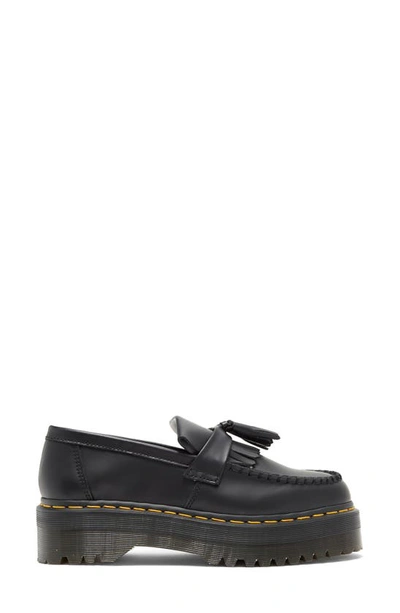 Shop Dr. Martens' Adrian Quad Tassel Loafer In Black Polished Smooth