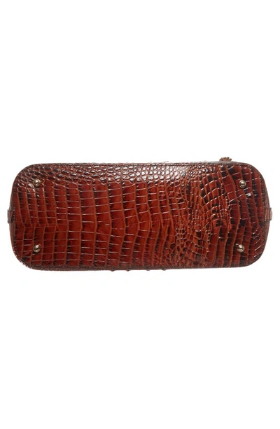 Brahmin Medium Asher Melbourne Embossed Leather Tote In Pecan